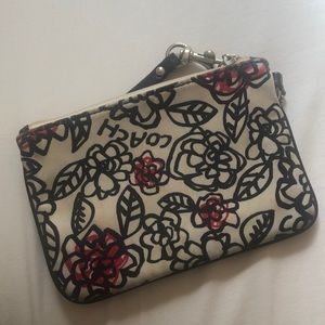 Floral Coach Wristlet